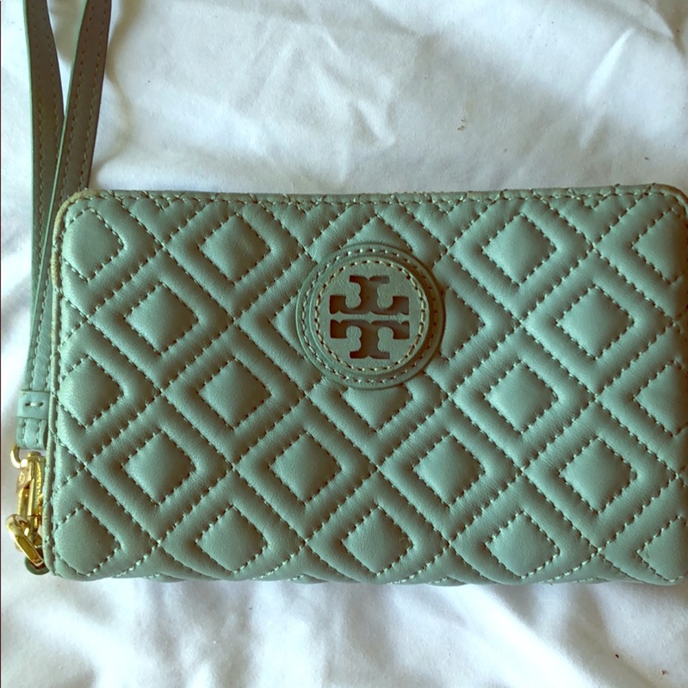 Tory Burch smartphone wallet blue Marion